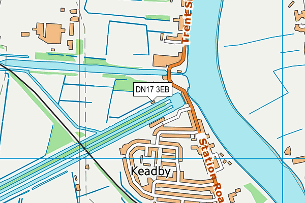 DN17 3EB map - OS VectorMap District (Ordnance Survey)