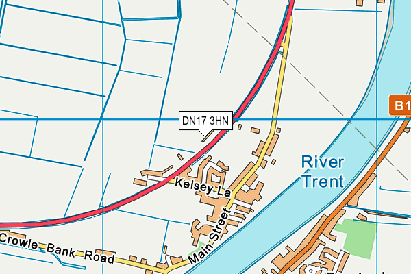 DN17 3HN map - OS VectorMap District (Ordnance Survey)