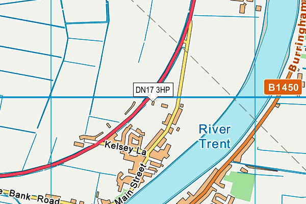 DN17 3HP map - OS VectorMap District (Ordnance Survey)