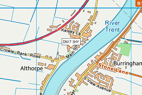 DN17 3HY map - OS VectorMap District (Ordnance Survey)