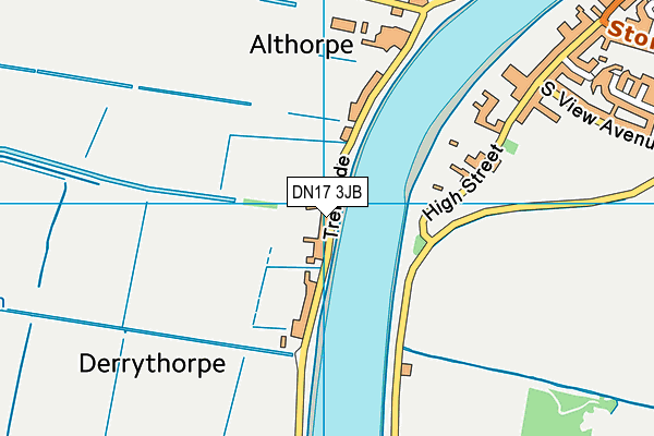 DN17 3JB map - OS VectorMap District (Ordnance Survey)