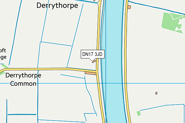 DN17 3JD map - OS VectorMap District (Ordnance Survey)