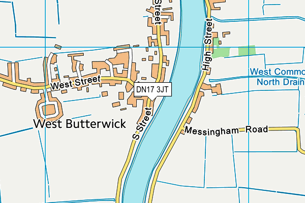 DN17 3JT map - OS VectorMap District (Ordnance Survey)