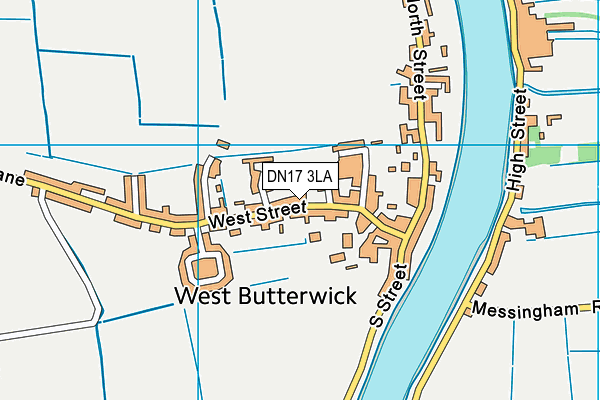 DN17 3LA map - OS VectorMap District (Ordnance Survey)