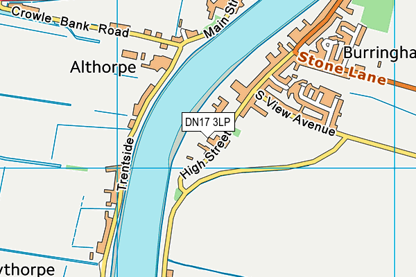 DN17 3LP map - OS VectorMap District (Ordnance Survey)