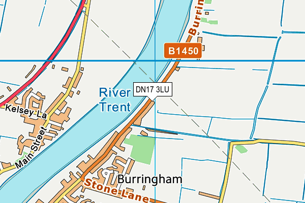 DN17 3LU map - OS VectorMap District (Ordnance Survey)