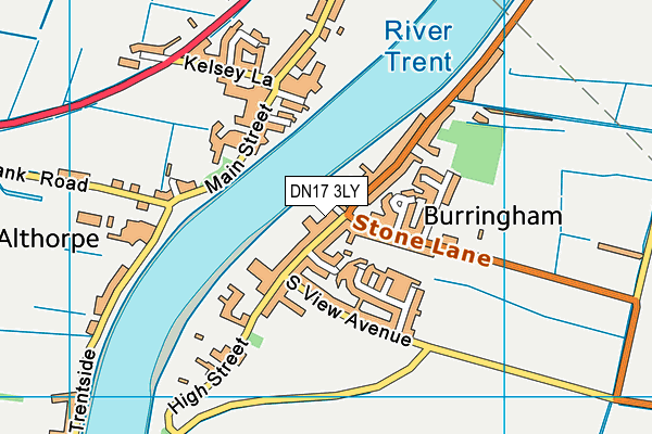 DN17 3LY map - OS VectorMap District (Ordnance Survey)