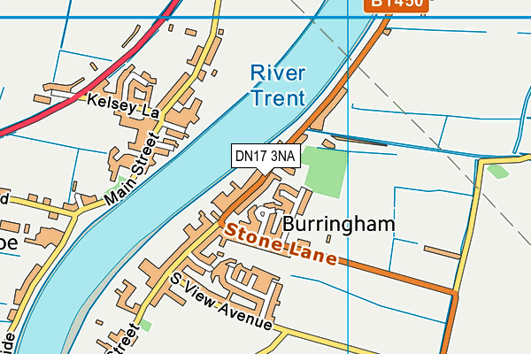 DN17 3NA map - OS VectorMap District (Ordnance Survey)