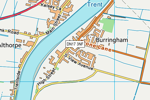 DN17 3NF map - OS VectorMap District (Ordnance Survey)