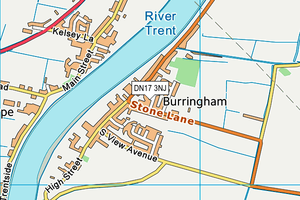 DN17 3NJ map - OS VectorMap District (Ordnance Survey)