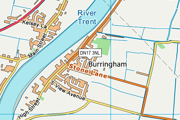 DN17 3NL map - OS VectorMap District (Ordnance Survey)