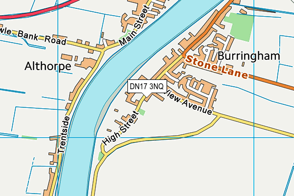DN17 3NQ map - OS VectorMap District (Ordnance Survey)
