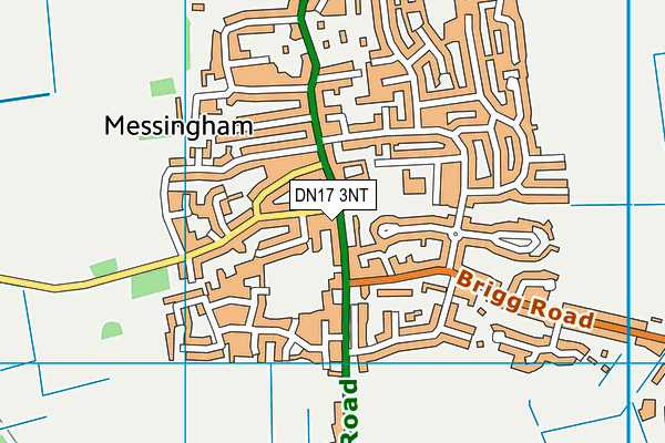 DN17 3NT map - OS VectorMap District (Ordnance Survey)
