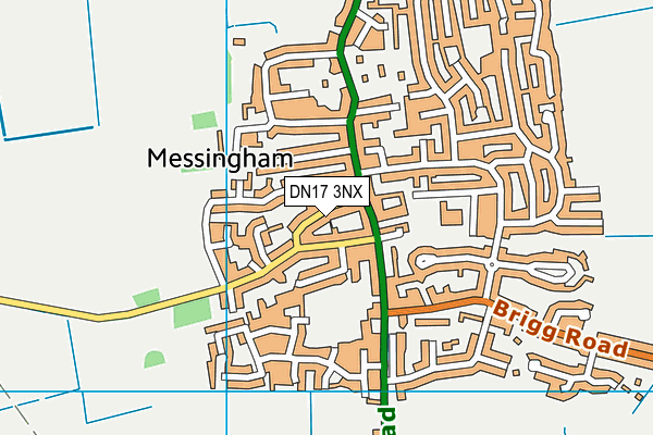 DN17 3NX map - OS VectorMap District (Ordnance Survey)