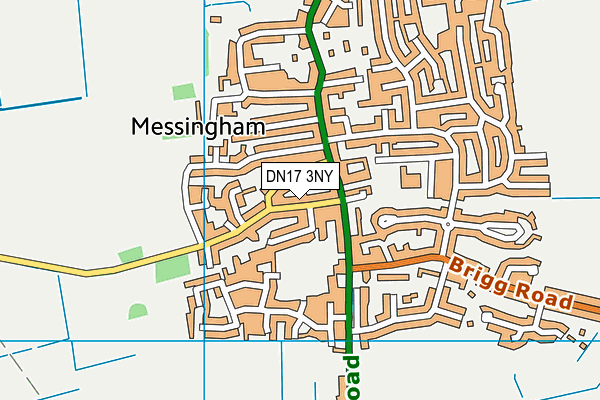 DN17 3NY map - OS VectorMap District (Ordnance Survey)