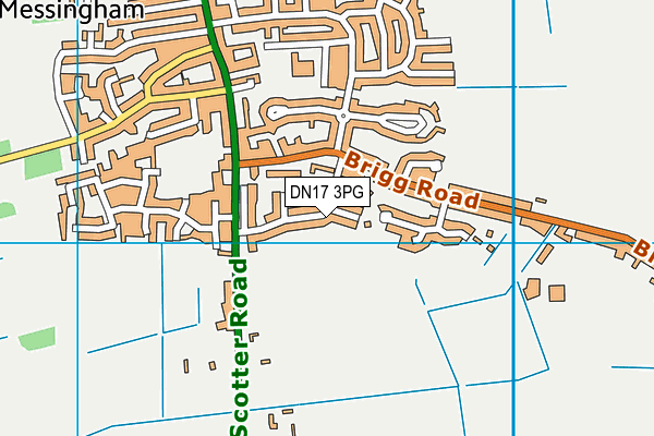 DN17 3PG map - OS VectorMap District (Ordnance Survey)