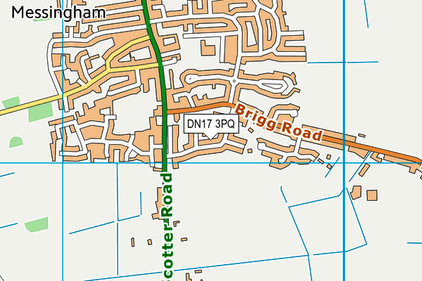 DN17 3PQ map - OS VectorMap District (Ordnance Survey)