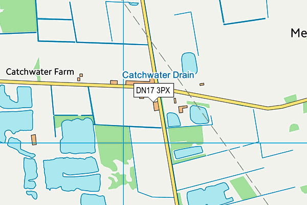 DN17 3PX map - OS VectorMap District (Ordnance Survey)