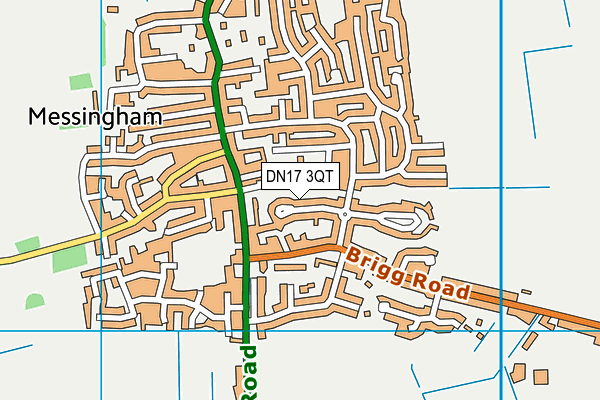 DN17 3QT map - OS VectorMap District (Ordnance Survey)
