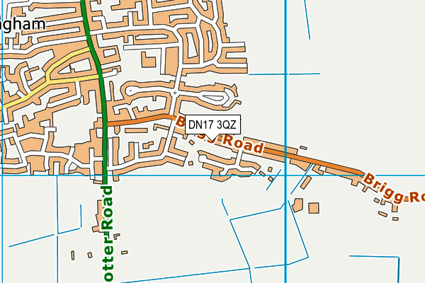 DN17 3QZ map - OS VectorMap District (Ordnance Survey)