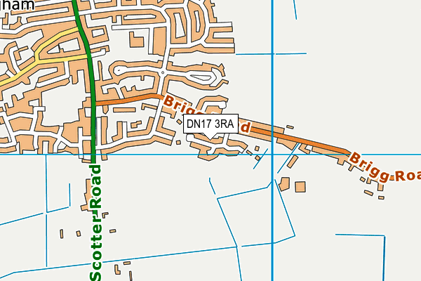 DN17 3RA map - OS VectorMap District (Ordnance Survey)