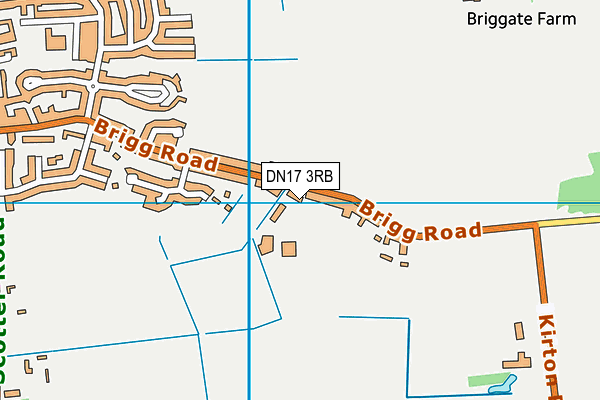 DN17 3RB map - OS VectorMap District (Ordnance Survey)