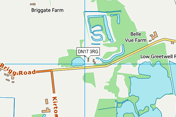 DN17 3RG map - OS VectorMap District (Ordnance Survey)