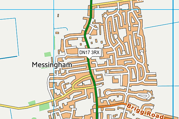 DN17 3RX map - OS VectorMap District (Ordnance Survey)