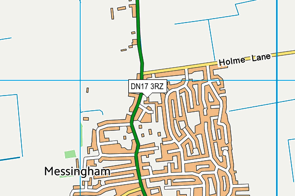 DN17 3RZ map - OS VectorMap District (Ordnance Survey)