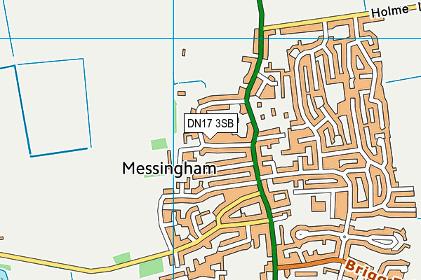 DN17 3SB map - OS VectorMap District (Ordnance Survey)