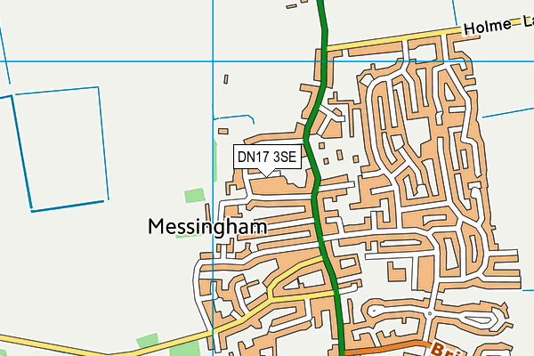DN17 3SE map - OS VectorMap District (Ordnance Survey)
