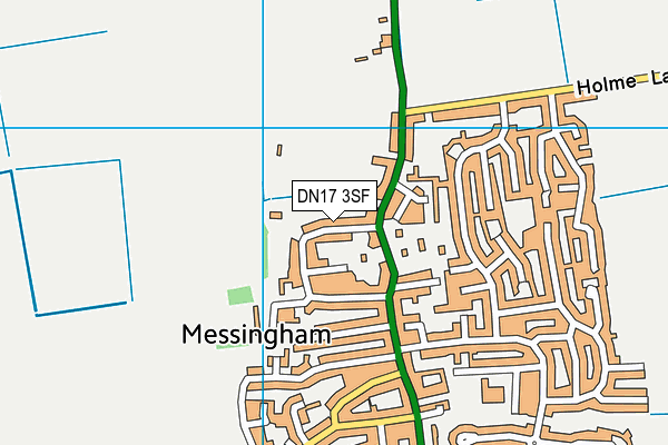 DN17 3SF map - OS VectorMap District (Ordnance Survey)
