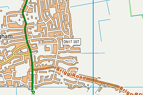 DN17 3ST map - OS VectorMap District (Ordnance Survey)