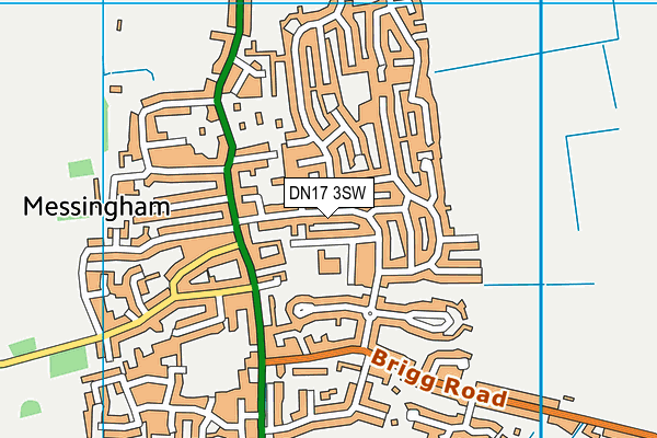 DN17 3SW map - OS VectorMap District (Ordnance Survey)