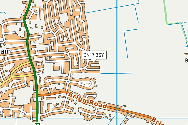 DN17 3SY map - OS VectorMap District (Ordnance Survey)