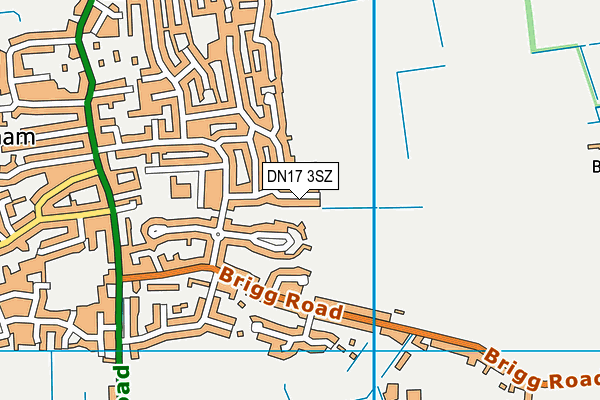 DN17 3SZ map - OS VectorMap District (Ordnance Survey)
