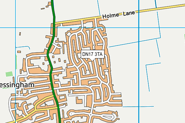 DN17 3TA map - OS VectorMap District (Ordnance Survey)