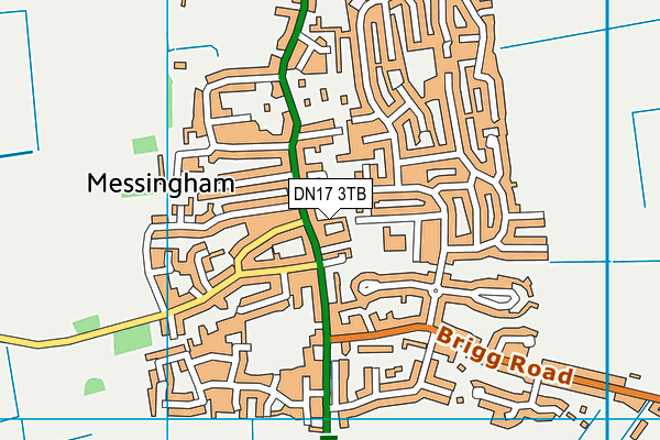 DN17 3TB map - OS VectorMap District (Ordnance Survey)