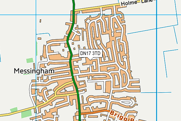 DN17 3TD map - OS VectorMap District (Ordnance Survey)
