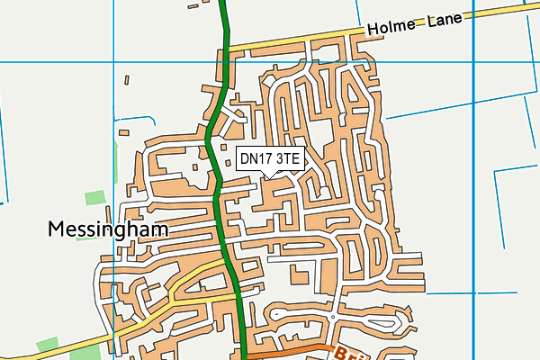 DN17 3TE map - OS VectorMap District (Ordnance Survey)