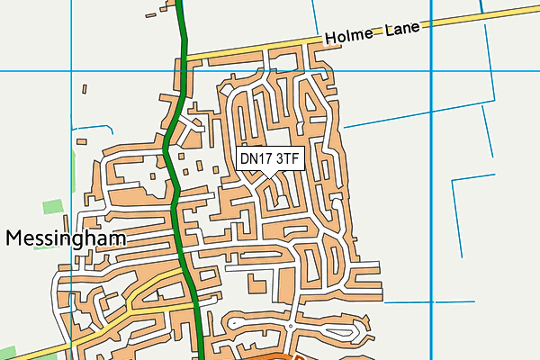 DN17 3TF map - OS VectorMap District (Ordnance Survey)