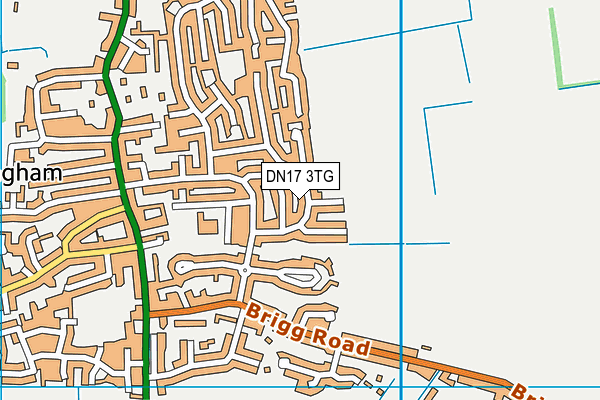 DN17 3TG map - OS VectorMap District (Ordnance Survey)