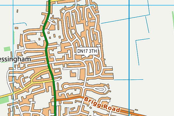 DN17 3TH map - OS VectorMap District (Ordnance Survey)