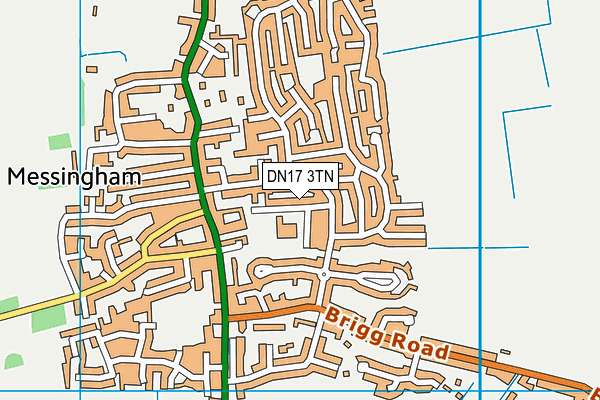 DN17 3TN map - OS VectorMap District (Ordnance Survey)