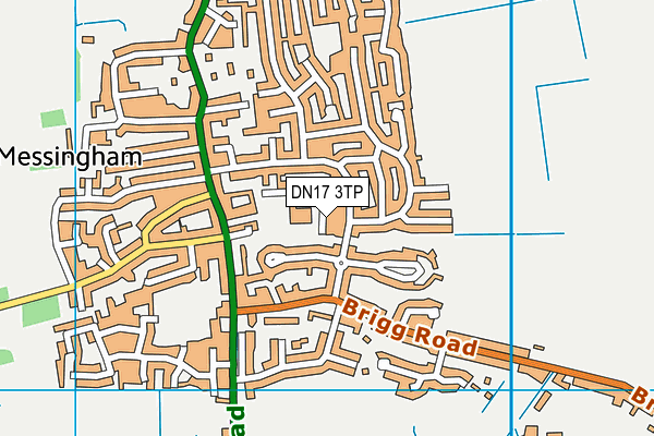 DN17 3TP map - OS VectorMap District (Ordnance Survey)