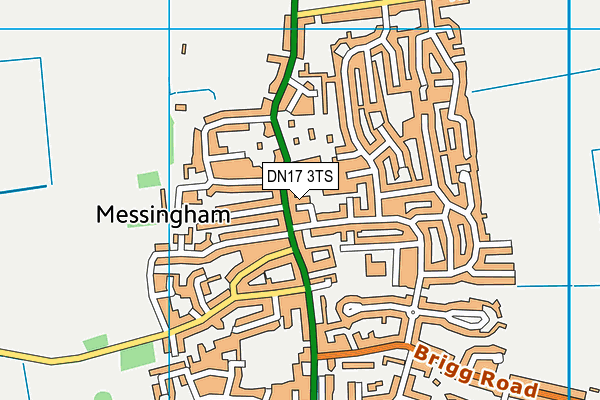 DN17 3TS map - OS VectorMap District (Ordnance Survey)