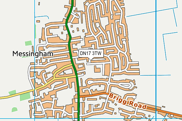 DN17 3TW map - OS VectorMap District (Ordnance Survey)