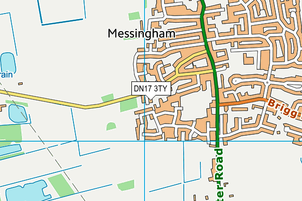 DN17 3TY map - OS VectorMap District (Ordnance Survey)