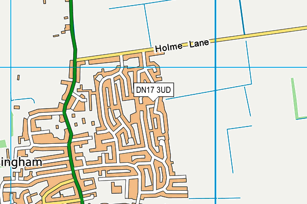 DN17 3UD map - OS VectorMap District (Ordnance Survey)