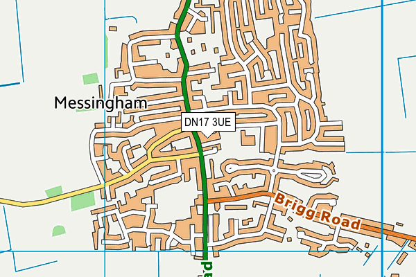 DN17 3UE map - OS VectorMap District (Ordnance Survey)